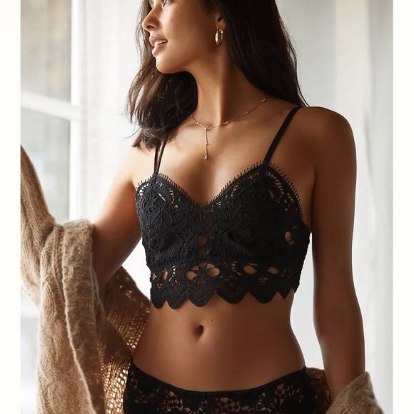 New Anthropologie The Viviette Lace Bra Top light red size M or L ⭐️⭐️⭐️ - Picture 12 of 16